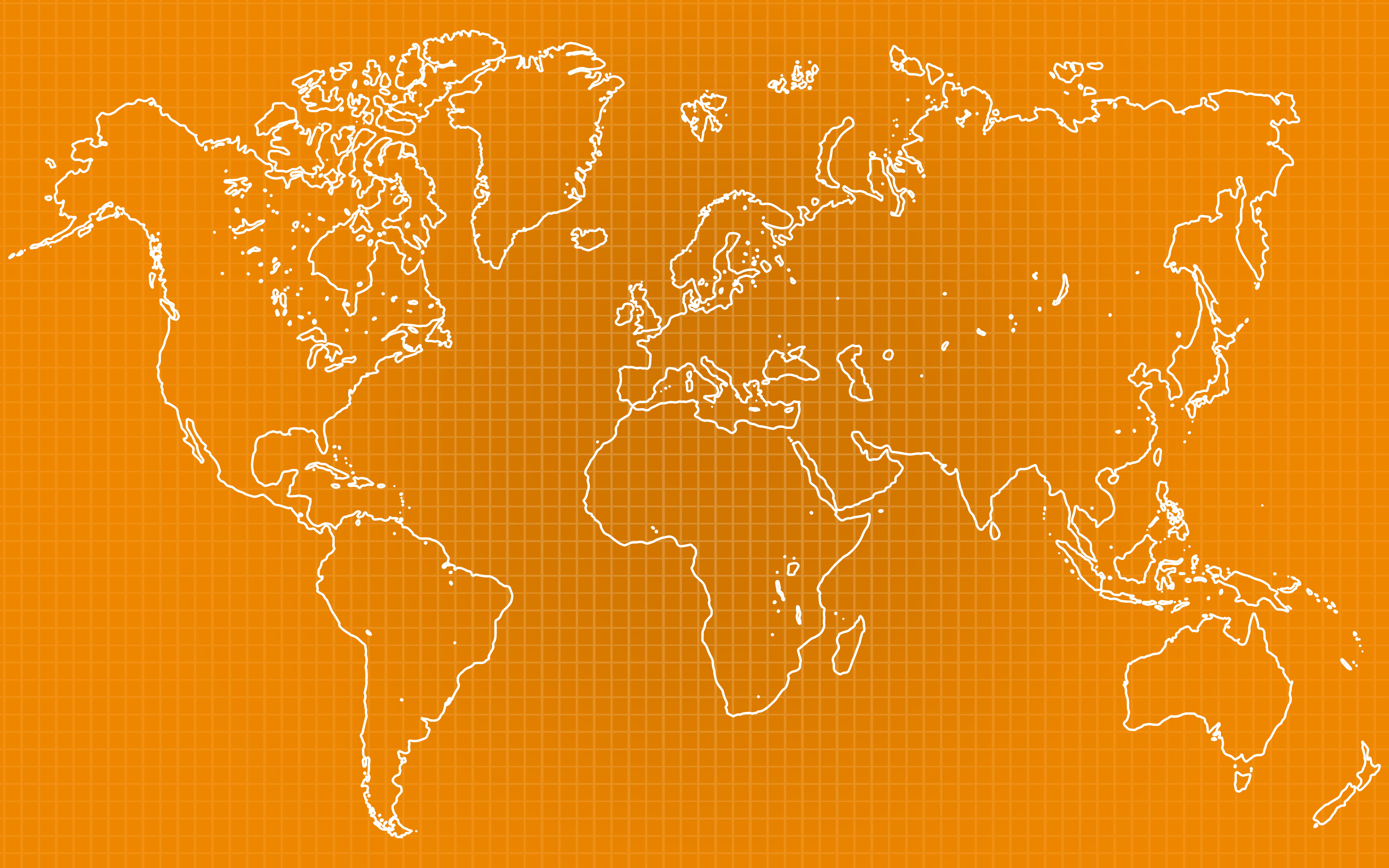 stylised map of world